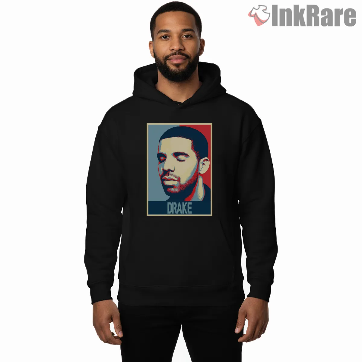 Drake Hope Poster Inspired Portrait Shirt on black hoodie for men graphic tee