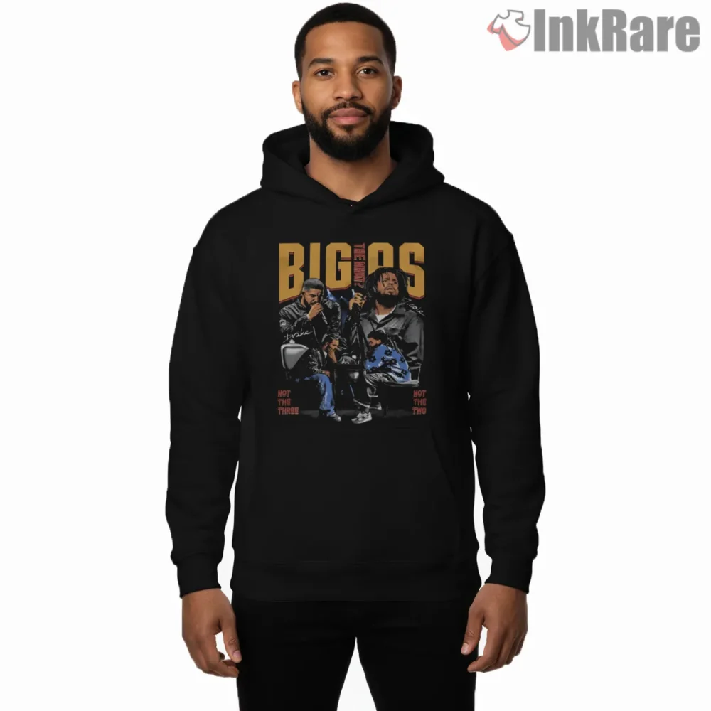 Drake J Cole Big As The What Shirt on black hoodie for men graphic tee