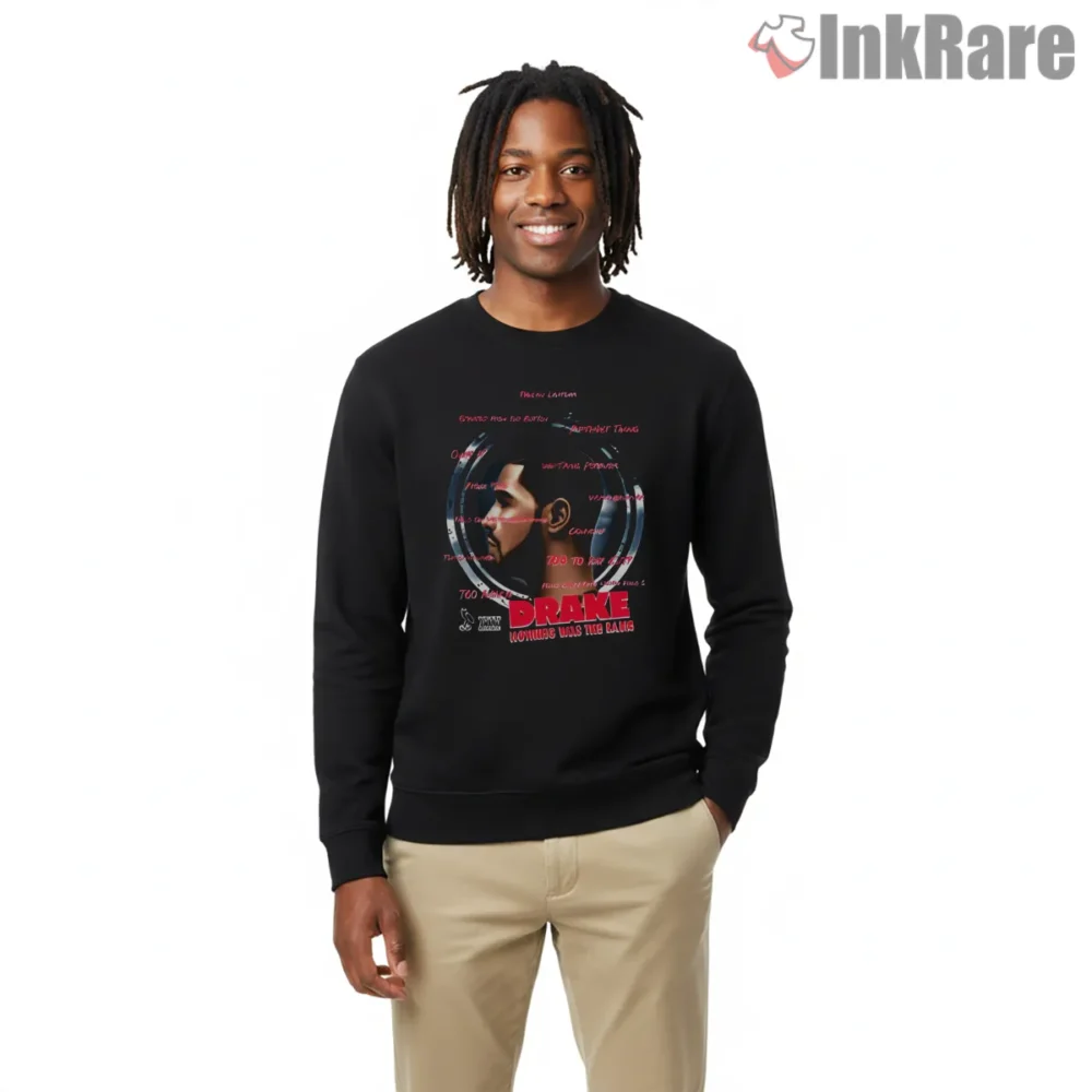 Drake Nothing Was The Same Circular Tracklist Shirt on graphic shirt for men graphic tee