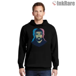 Drake Shield Pop Art Portrait Shirt on black hoodie for men graphic tee