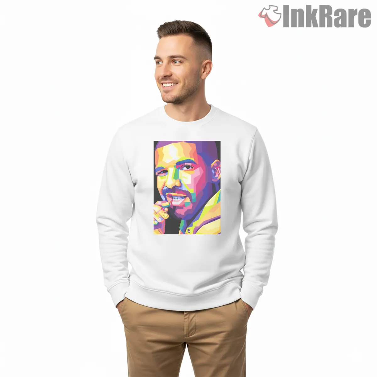 Drake Vibrant Pop Art Smile Shirt Drake Vibrant Pop Art Smile Shirt on graphic shirt for men graphic tee