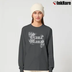 Women’s Drama Mama Theatre Long-Sleeve Top in charcoal | Sleek, Versatile, All-Season