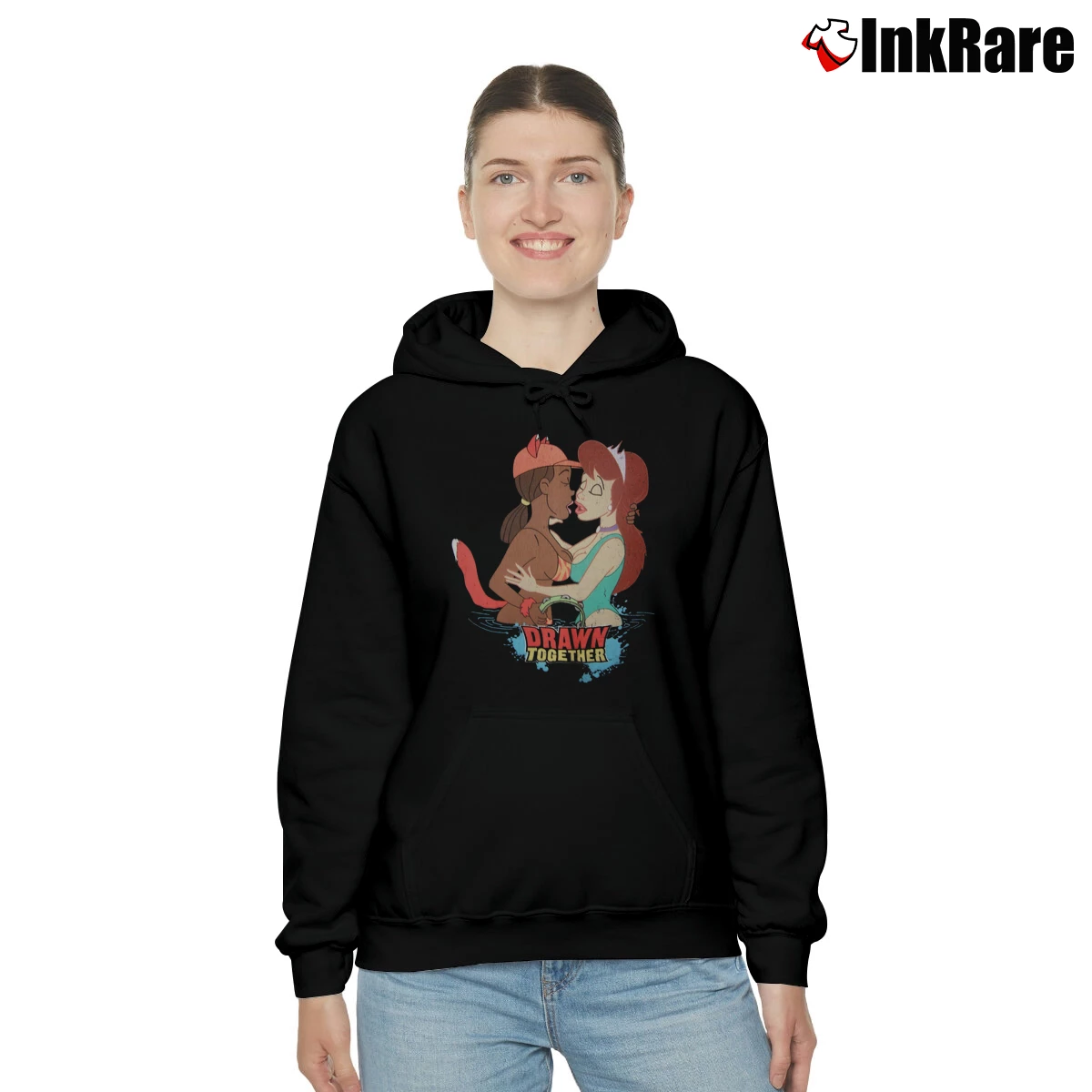 Women’s Drawn Together Comedy Central Cartoon Cozy Hoodie in black | Warm, Structured, Stylish