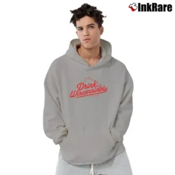Men’s Drink Wisconsinbly Logo Pullover Hoodie in sport grey | Cozy, Durable, Modern Fit
