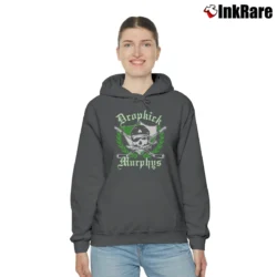Women’s Dropkick Murphys Cozy Hoodie in charcoal | Warm, Structured, Stylish