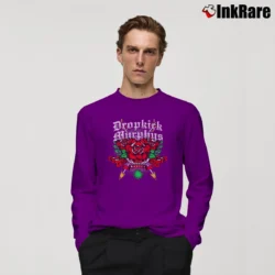 Men’s Dropkick Murphys Rose Tattoo Long-Sleeve Shirt in purple | Sleek, Lightweight, Year-Round Wear