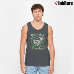 Men’s Dropkick Murphys Tank Top in charcoal | Breathable, Active-Friendly Design