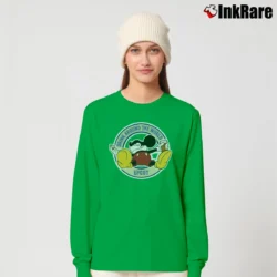 Women’s Drunk Mickey Mouse Alcohol Party Funny Long-Sleeve Top in irish green | Sleek, Versatile, All-Season