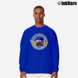Men’s Drunk Mickey Mouse Alcohol Party Funny Long-Sleeve Shirt in royal blue | Sleek, Lightweight, Year-Round Wear