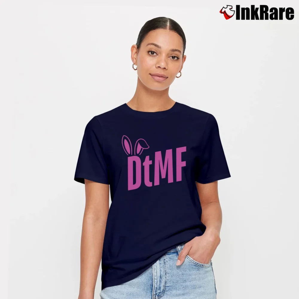 Women’s DTMF Bad Bunny Signature T-Shirt in navy | Soft, Flattering Fit