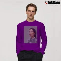 Men’s Dua Lipa Self Titled Tour Concert Long-Sleeve Shirt in purple | Sleek, Lightweight, Year-Round Wear