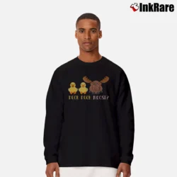 Men’s Duck Duck Moose Funny Kids Party Long-Sleeve Shirt in black | Sleek, Lightweight, Year-Round Wear