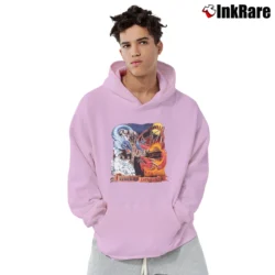 Men’s Dueling Dragons Fantasy Theme Park Pullover Hoodie in light pink | Cozy, Durable, Modern Fit