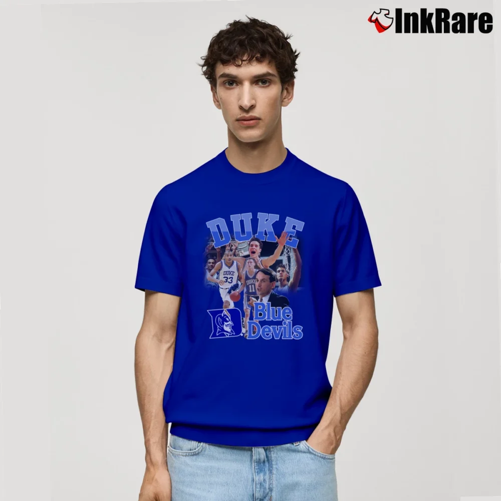 Men’s Duke Blue Devils 90s Bootleg Classic T-Shirt in royal blue | Soft, Breathable Everyday Wear