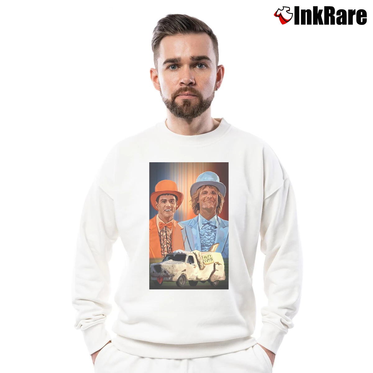 Dumb And Dumber Men’s Crewneck Sweatshirt in white – Soft & Durable Men’s Dumb And Dumber Crewneck Sweatshirt in white | Cozy Fabric, Clean Style