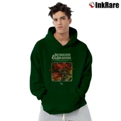 Men’s Dungeons And Dragons 1974 Classic Dungeon Master Rpg Fantasy Pullover Hoodie in forest green | Cozy, Durable, Modern Fit