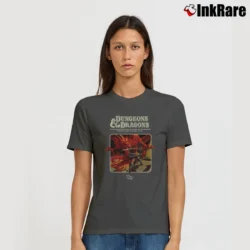 Women’s Dungeons And Dragons 1974 Classic Dungeon Master Rpg Fantasy Signature T-Shirt in charcoal | Soft, Flattering Fit