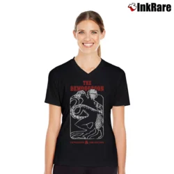 Women’s Dungeons And Dragons Game Fantasy Promo V-Neck Tee in black | Chic Neckline, Soft Texture