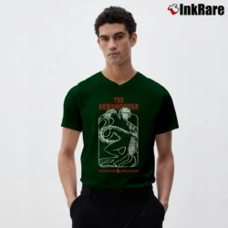 Men’s Dungeons And Dragons Game Fantasy Promo V-Neck Tee in forest green | Sharp, Breathable, Everyday Staple