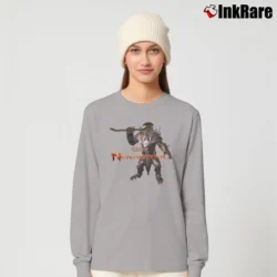 Women’s Dungeons And Dragons Neverwinter Style Graphic Long-Sleeve Top in sport grey | Sleek, Versatile, All-Season