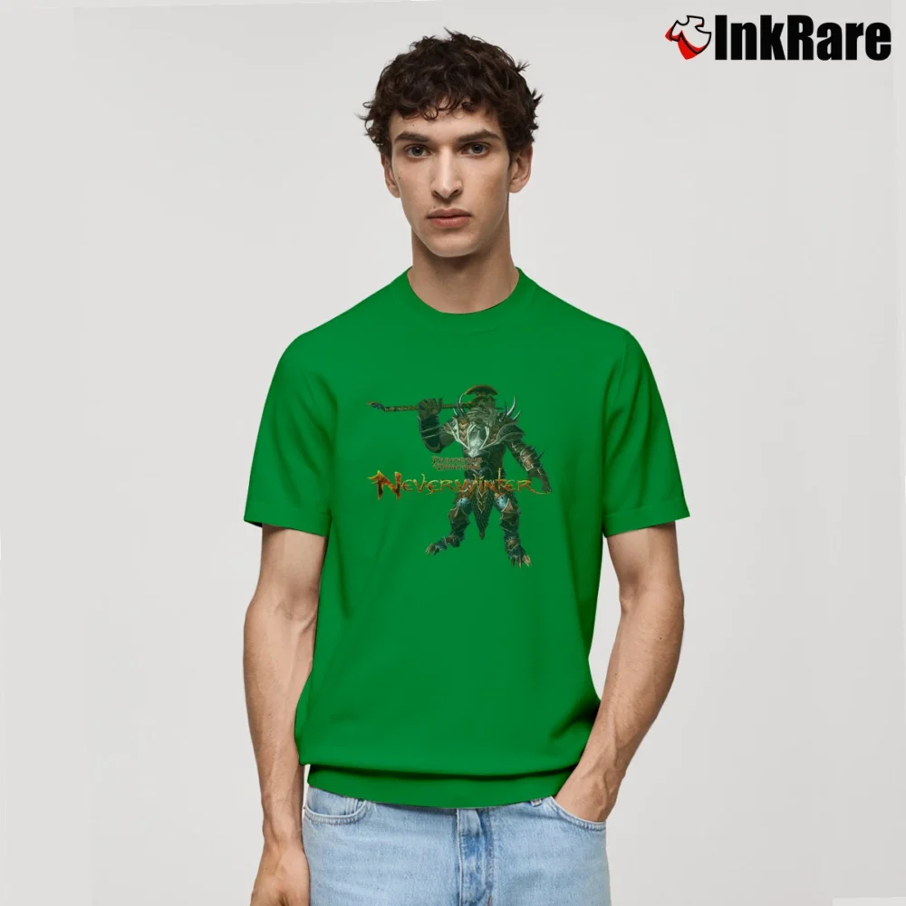 Men’s Dungeons And Dragons Neverwinter Style Graphic Classic T-Shirt in irish green | Soft, Breathable Everyday Wear