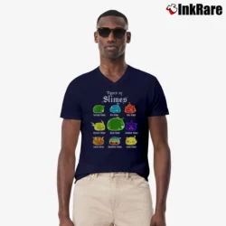 Men’s Dungeons And Dragons RPG Dungeon Master Game V-Neck Tee in navy | Sharp, Breathable, Everyday Staple