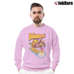 Men’s Dunkaroos Retro Snack Crewneck Sweatshirt in light pink | Cozy Fabric, Clean Style