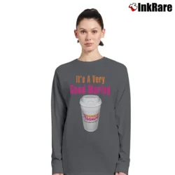 Women’s Dunkin Donuts Good Morning Long-Sleeve Top in charcoal | Sleek, Versatile, All-Season