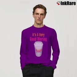 Men’s Dunkin Donuts Good Morning Long-Sleeve Shirt in purple | Sleek, Lightweight, Year-Round Wear
