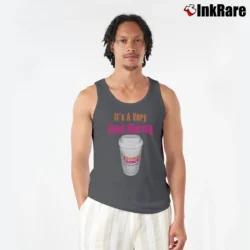 Men’s Dunkin Donuts Good Morning Tank Top in charcoal | Breathable, Active-Friendly Design