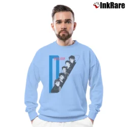 Men’s Duran Duran Band Crewneck Sweatshirt in light blue | Cozy Fabric, Clean Style