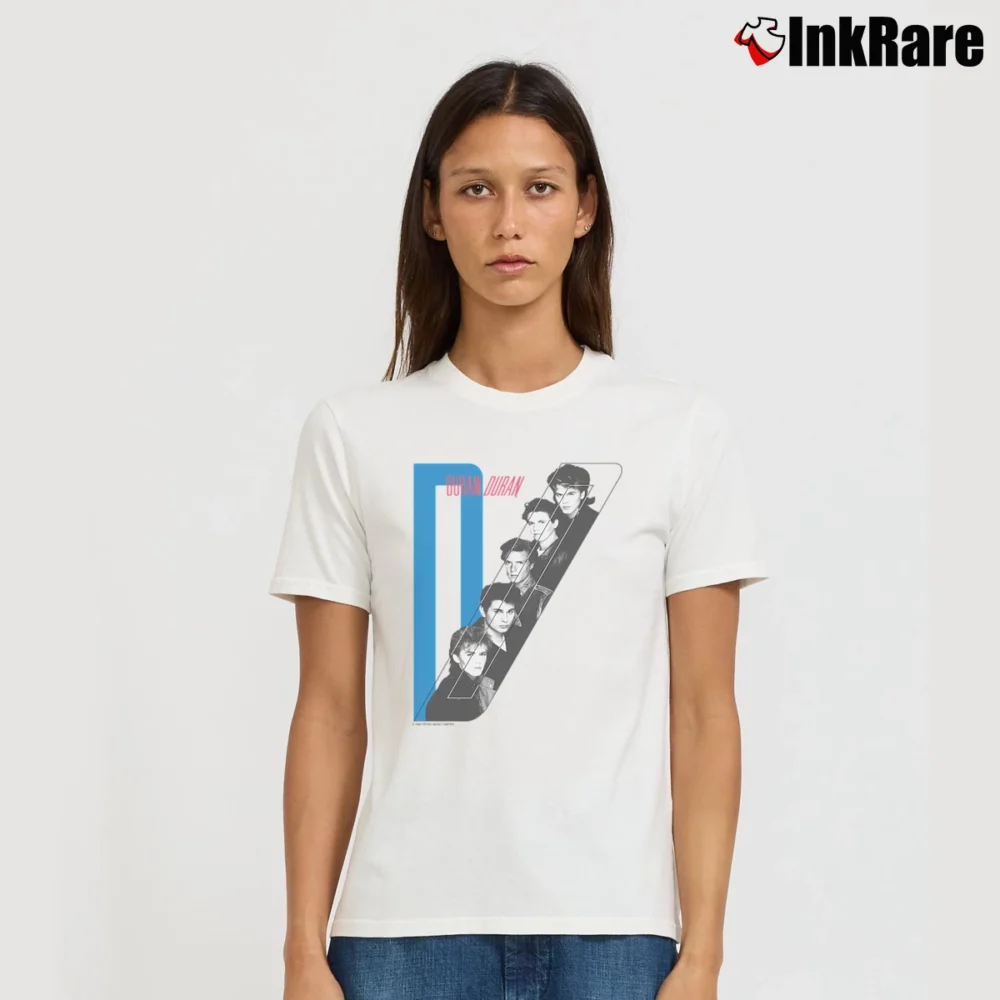 Women’s Duran Duran Band Signature T-Shirt in white | Soft, Flattering Fit