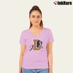 Women’s Durham Bulls Graphic V-Neck Tee in light pink | Chic Neckline, Soft Texture