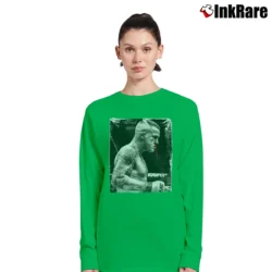 Women’s dustin poirier mma legend for UFC Fans Long-Sleeve Top in irish green | Sleek, Versatile, All-Season