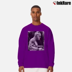 Men’s dustin poirier mma legend for UFC Fans Long-Sleeve Shirt in purple | Sleek, Lightweight, Year-Round Wear