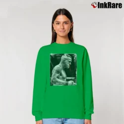 Women’s dustin poirier mma legend for UFC Fans Relaxed Sweatshirt in irish green | Soft, Laid-Back Vibe