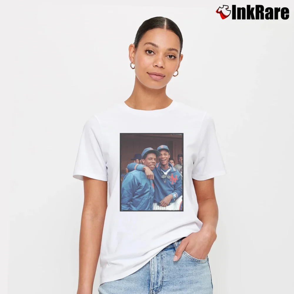 Women’s dwight gooden darryl strawberry for MLB Fans Signature T-Shirt in white | Soft, Flattering Fit