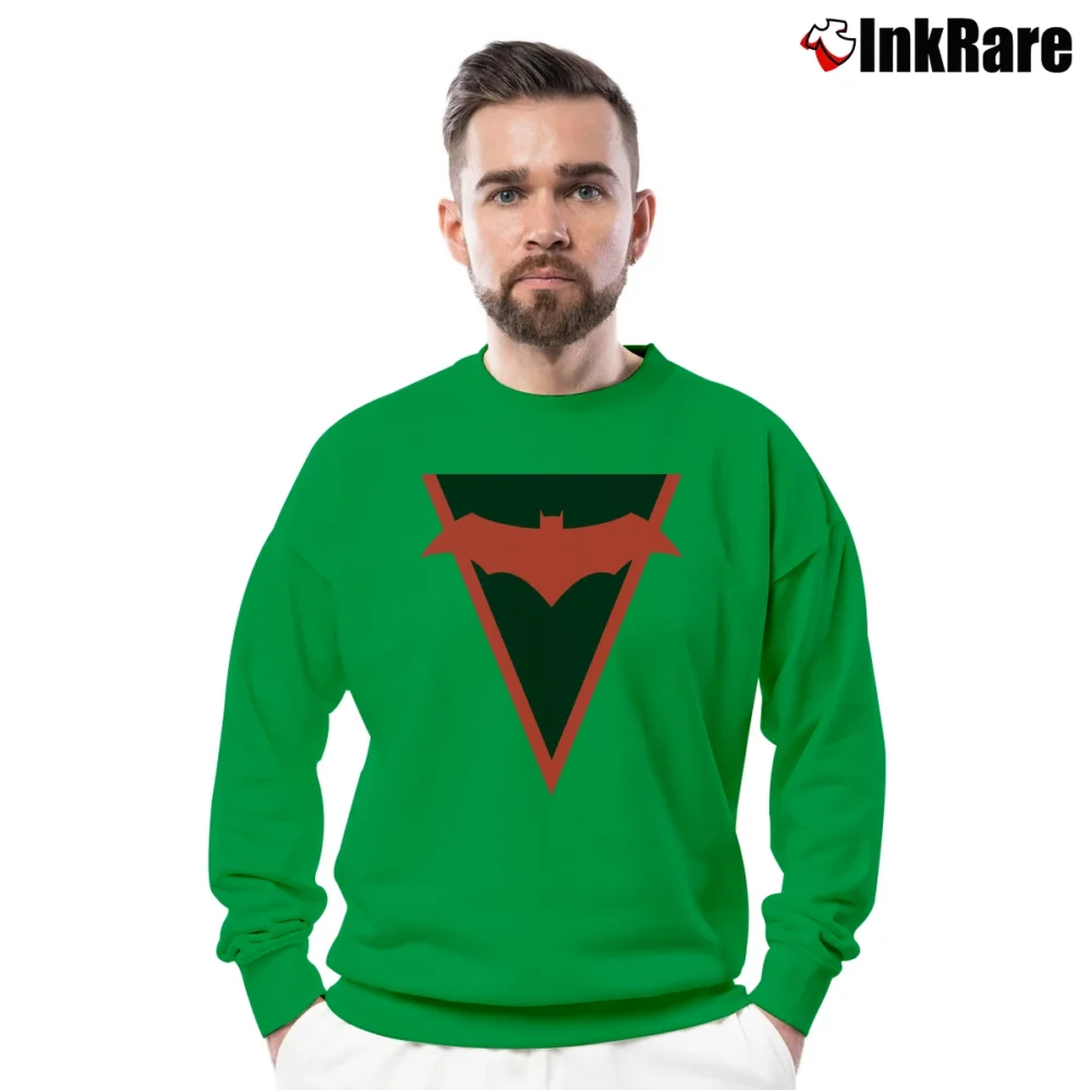 Men’s Earth 2 Thomas Wayne Batman Classic Crewneck Sweatshirt in irish green | Cozy Fabric, Clean Style