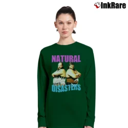 Women’s Earthquake and Typhoon The Natural Disasters for WWE Fans Long-Sleeve Top in forest green | Sleek, Versatile, All-Season
