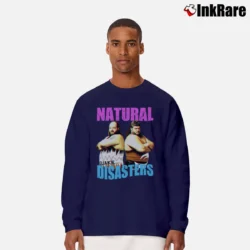 Men’s Earthquake and Typhoon The Natural Disasters for WWE Fans Long-Sleeve Shirt in navy | Sleek, Lightweight, Year-Round Wear
