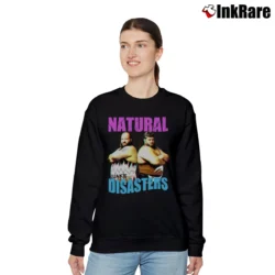 Women’s Earthquake and Typhoon The Natural Disasters for WWE Fans Relaxed Sweatshirt in black | Soft, Laid-Back Vibe