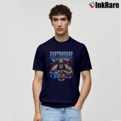 Men’s earthquake john tenta bootleg for Classic Wrestling Fans Classic T-Shirt in navy | Soft, Breathable Everyday Wear
