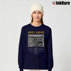 Women’s Easy Rider Bike Scene Long-Sleeve Top in navy | Sleek, Versatile, All-Season