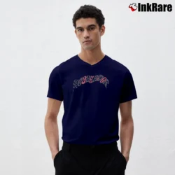 Men’s Easy Rider Redone Retro V-Neck Tee in navy | Sharp, Breathable, Everyday Staple