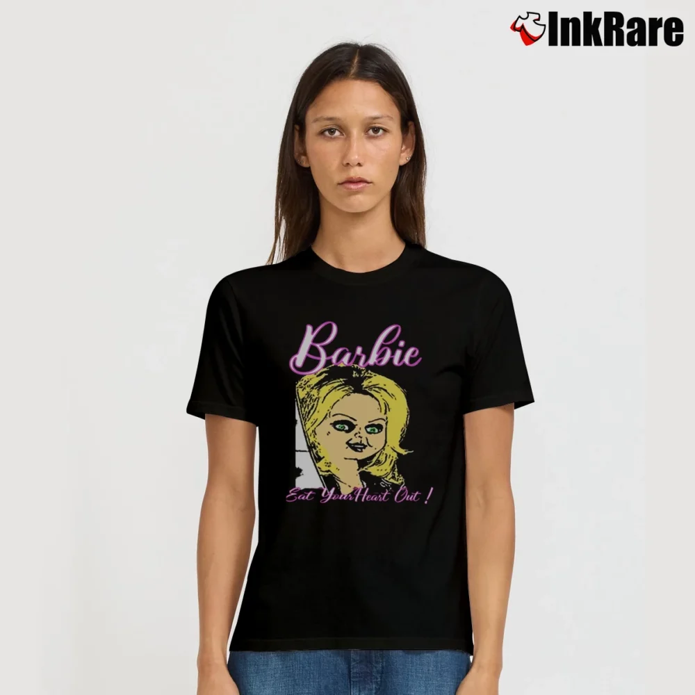 Women’s Eat Your Heart Out Barbie T-Shirt in black | Soft, Flattering Fit