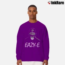 Men’s Eazy E Hip Hop Rap Icon Graphic Long-Sleeve Shirt in purple | Sleek, Lightweight, Year-Round Wear