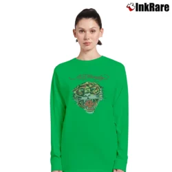 Women’s Ed Hardy Solid Black Tiger Long-Sleeve Top in irish green | Sleek, Versatile, All-Season