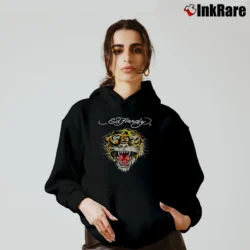 Women’s Ed Hardy Tiger Tattoo Graphic Cozy Hoodie in black | Warm, Structured, Stylish