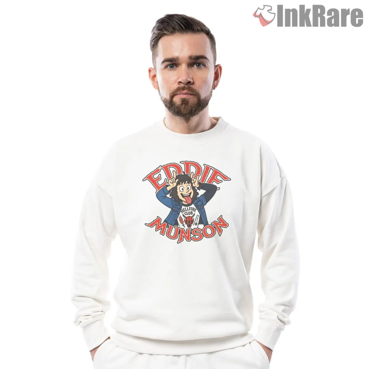Eddie Munson Hellfire Rebel Portrait Shirt Eddie Munson Hellfire Rebel Portrait Shirt on graphic shirt for men graphic tee