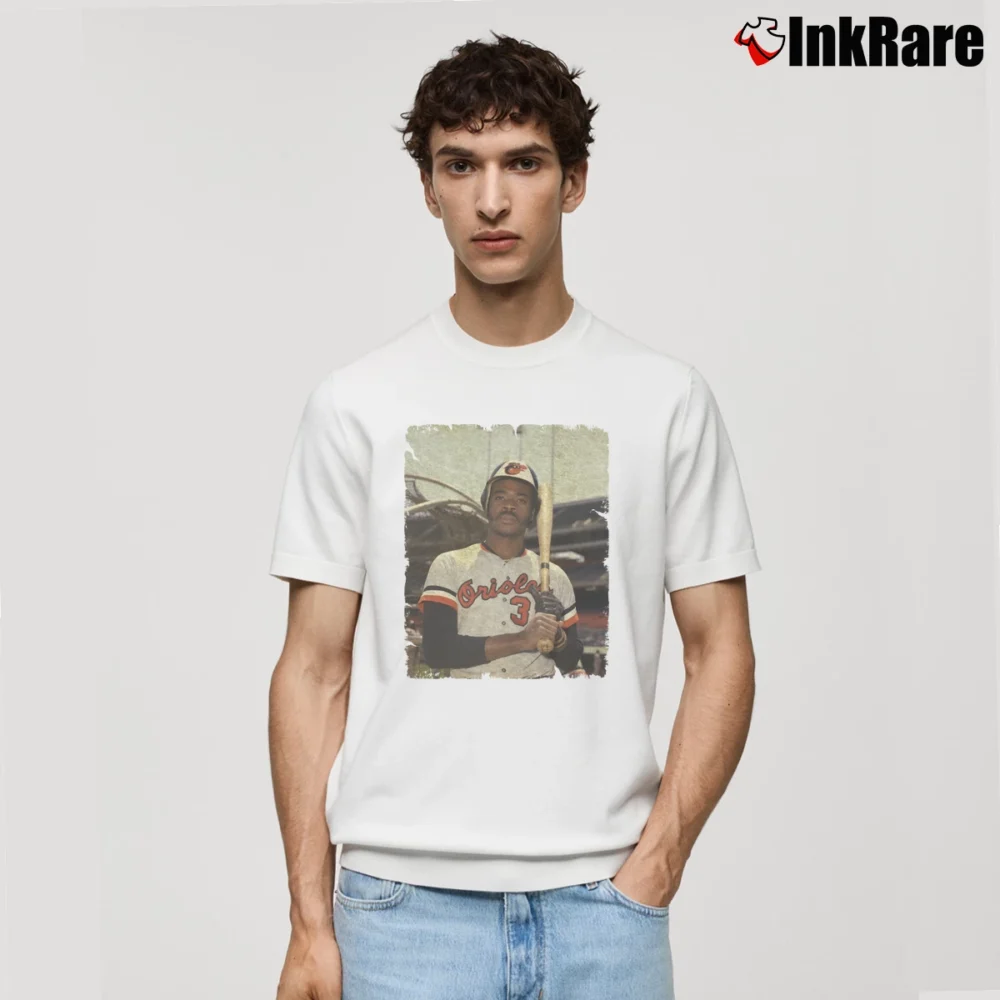 Men’s Eddie Murray Baltimore Orioles for Baseball Fans Classic T-Shirt in white | Soft, Breathable Everyday Wear